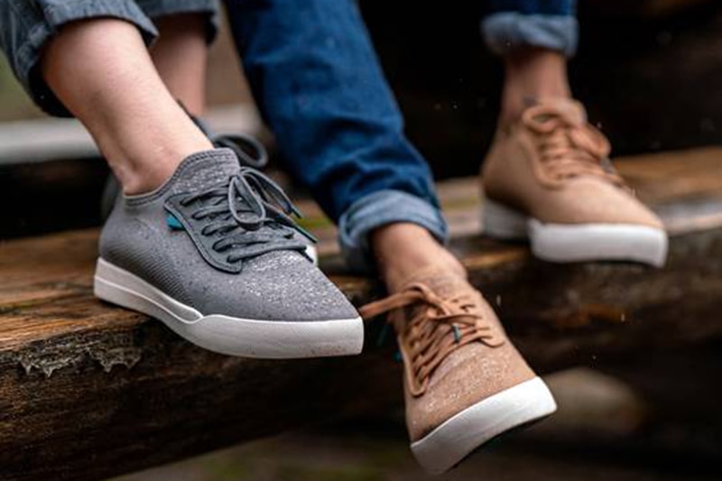 Vessi Weekend in Concrete Grey and Oak Brown