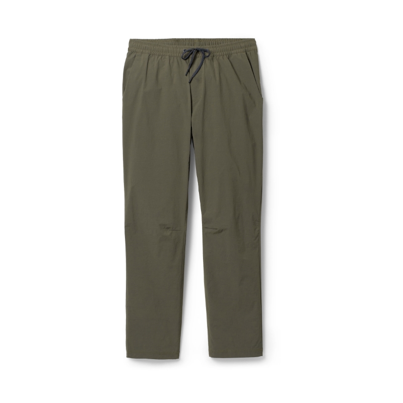 Cameraman Pant Drawstring Tapered Cotton Canvas Trousers - Brown -  Community Clothing