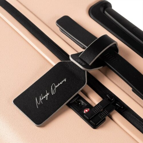 July Personalized Leather Luggage Tag