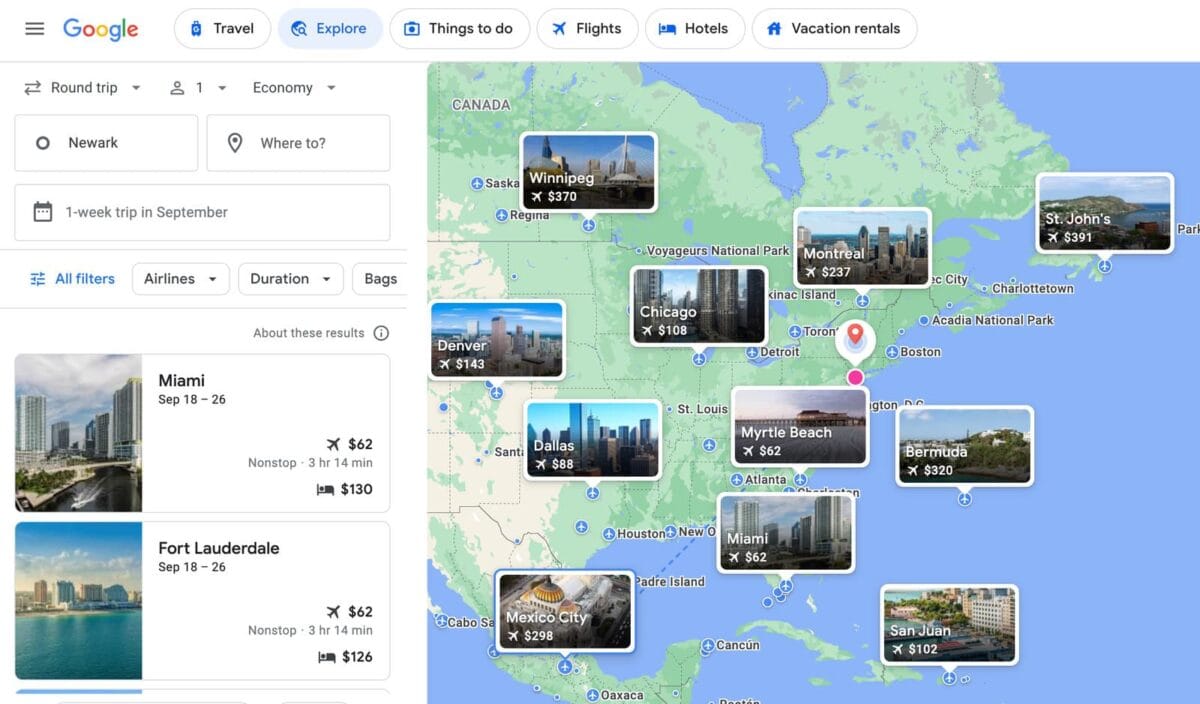 Search Anywhere With Google Flights